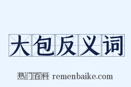 大包反义词是什么意思的图片
